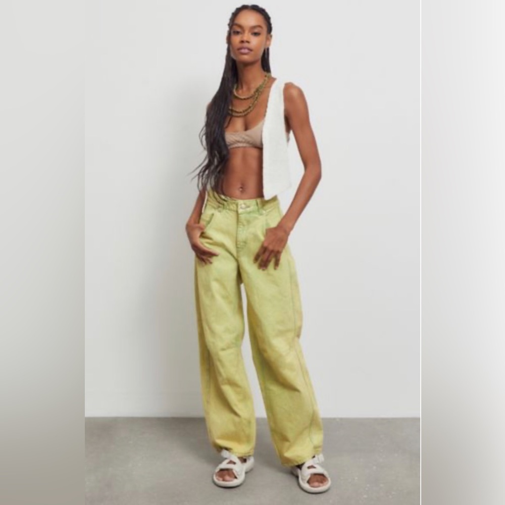 Urban Outfitters-Green Baggy Jean